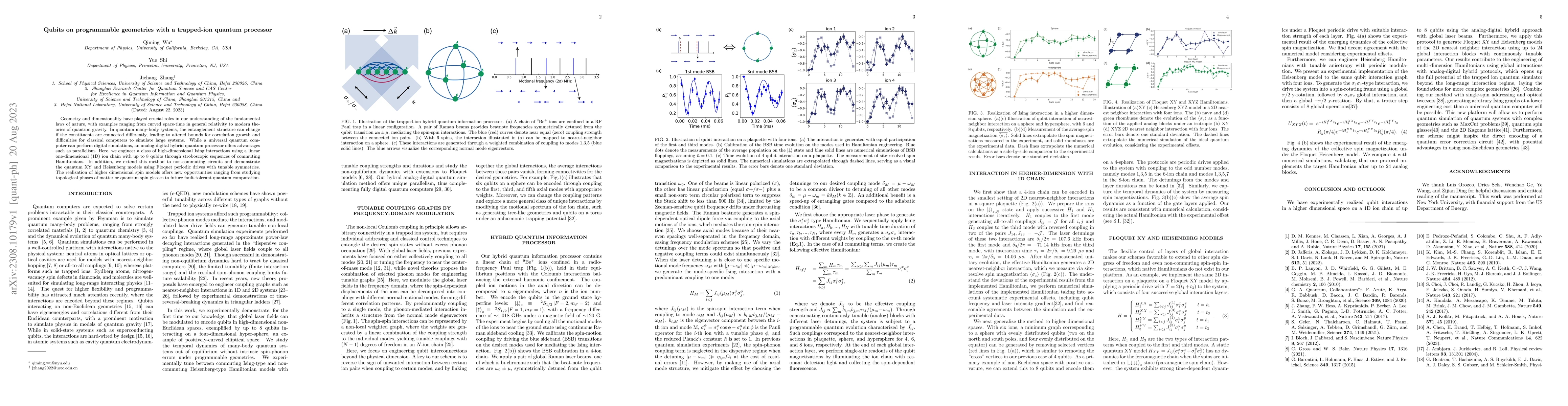 Thumbnail for Qubits on programmable geometries with a trapped-ion quantum processor