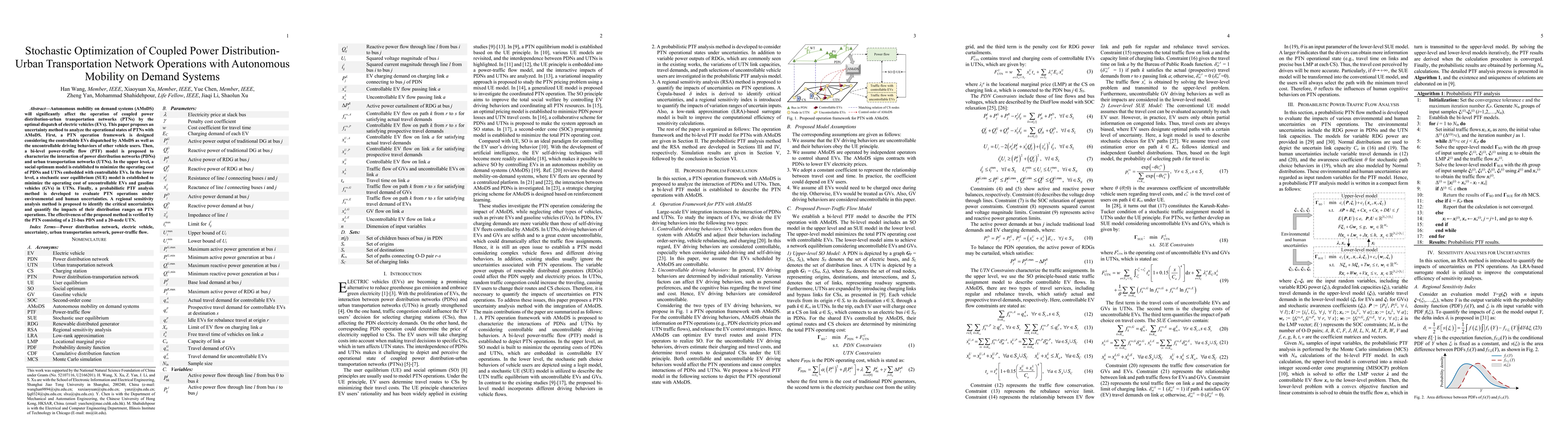 Thumbnail for Stochastic Optimization of Coupled Power Distribution-Urban
  Transportation Network Operations with Autonomous Mobility on Demand Systems