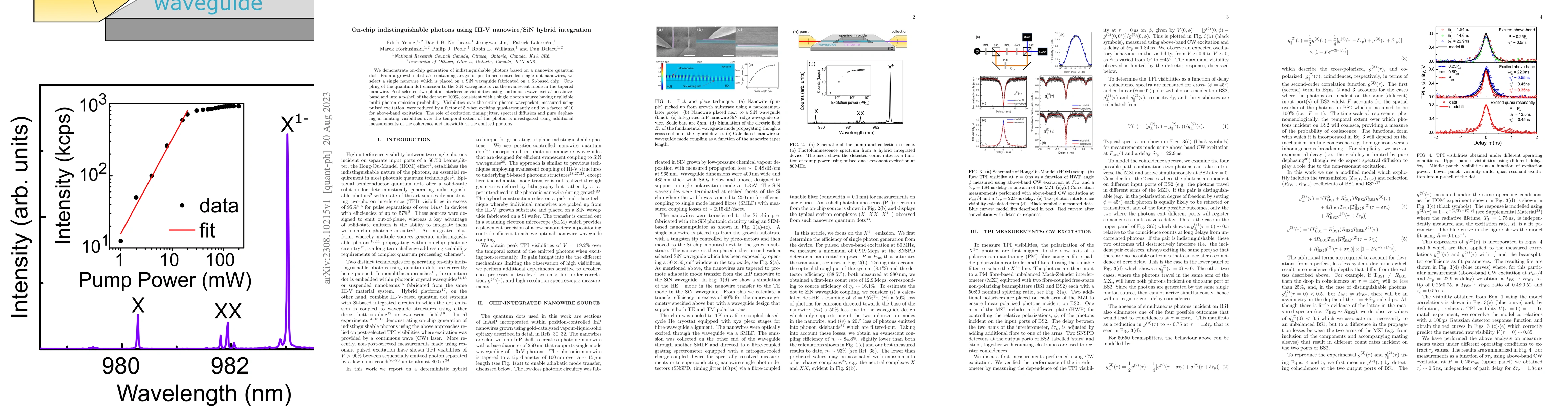 Thumbnail for On-chip indistinguishable photons using III-V nanowire/SiN hybrid
  integration