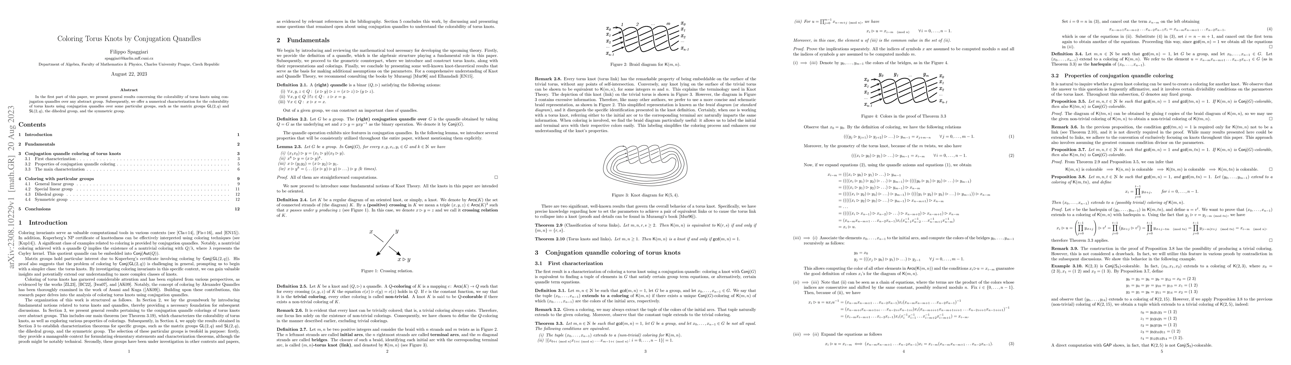 Thumbnail for Coloring Torus Knots by Conjugation Quandles