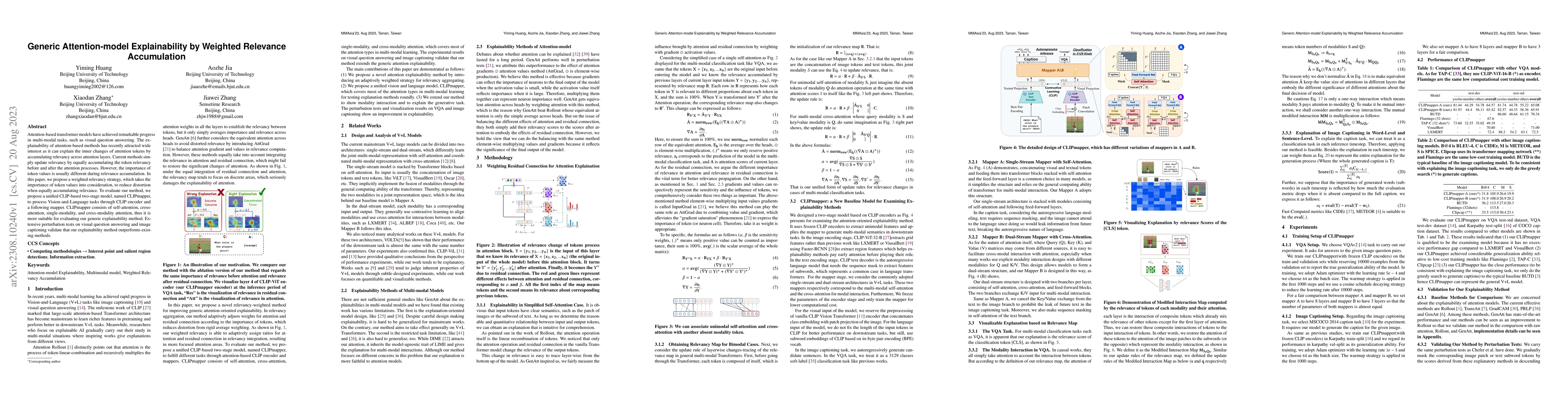 Thumbnail for Generic Attention-model Explainability by Weighted Relevance
  Accumulation