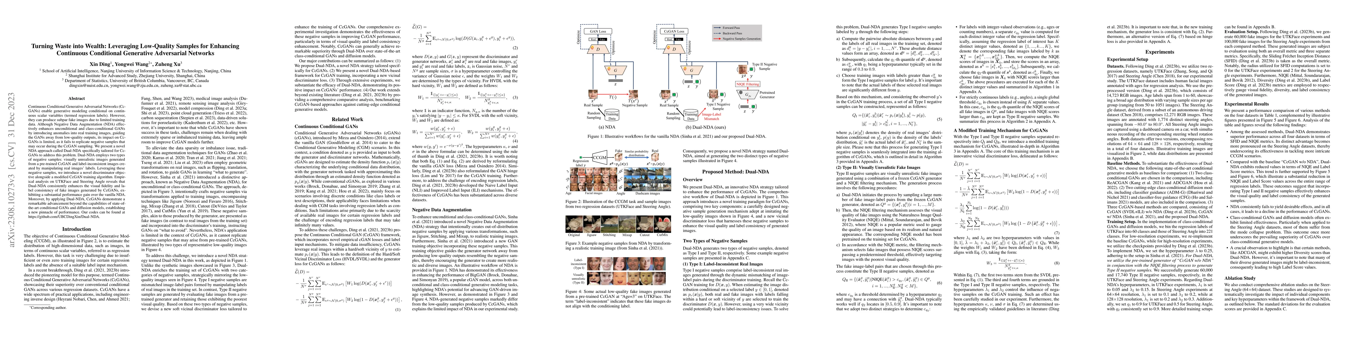 Thumbnail for Turning Waste into Wealth: Leveraging Low-Quality Samples for Enhancing
  Continuous Conditional Generative Adversarial Networks