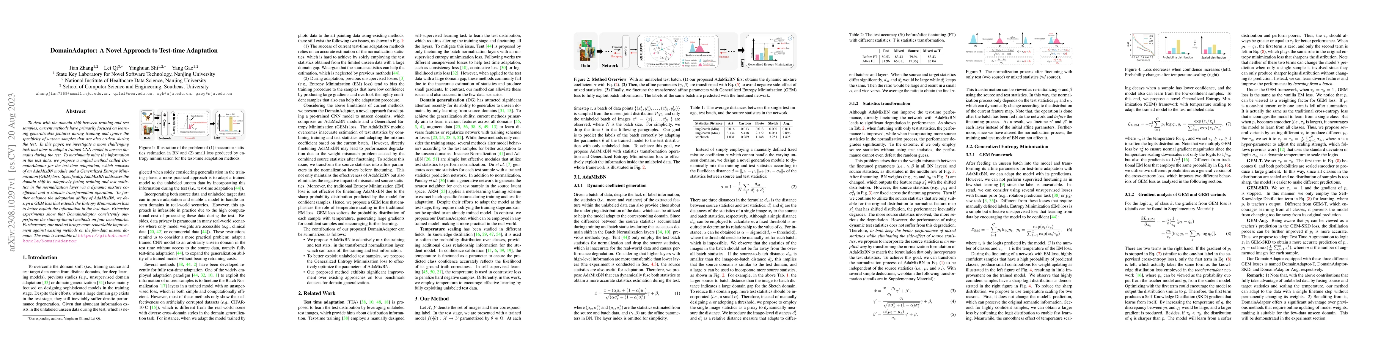 Thumbnail for DomainAdaptor: A Novel Approach to Test-time Adaptation