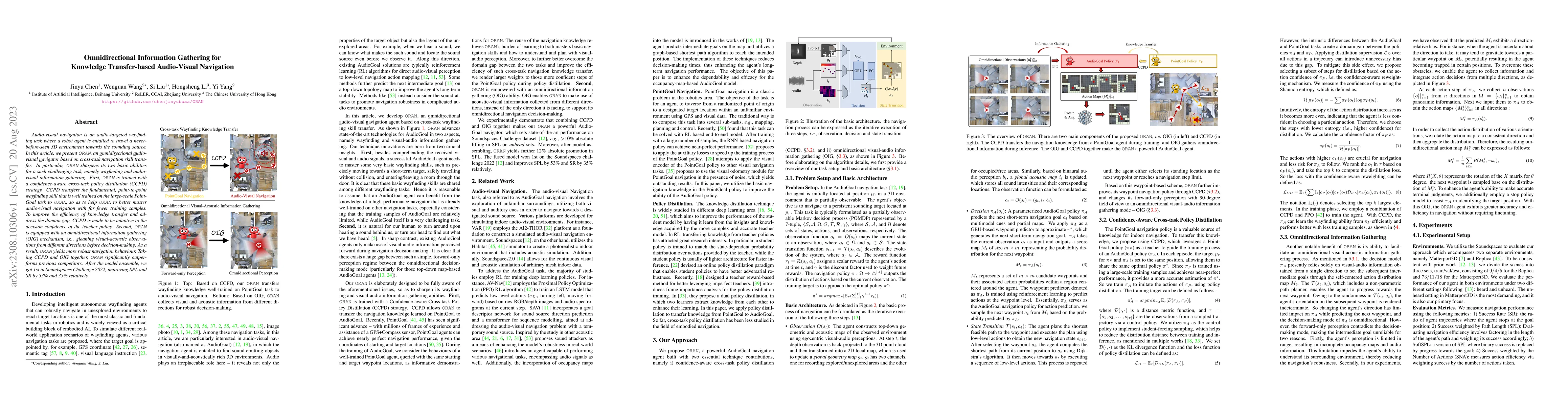Thumbnail for Omnidirectional Information Gathering for Knowledge Transfer-based
  Audio-Visual Navigation
