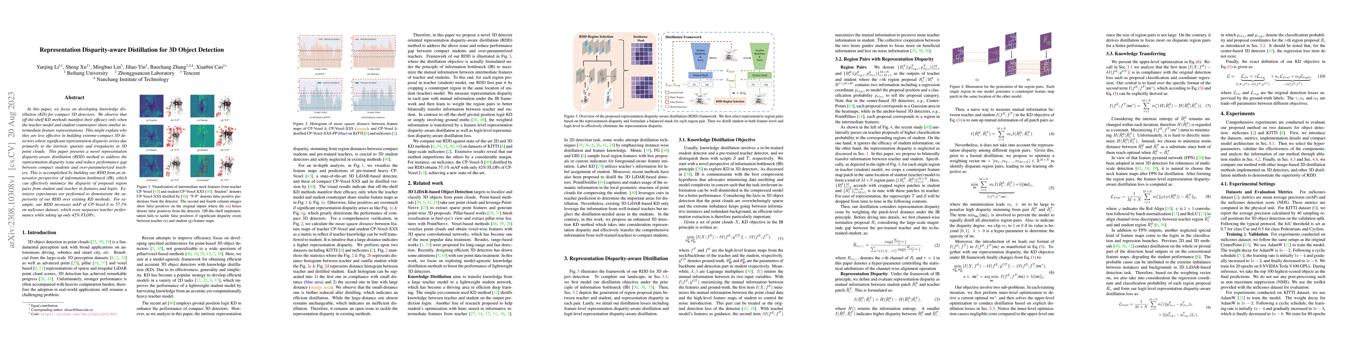 Thumbnail for Representation Disparity-aware Distillation for 3D Object Detection
