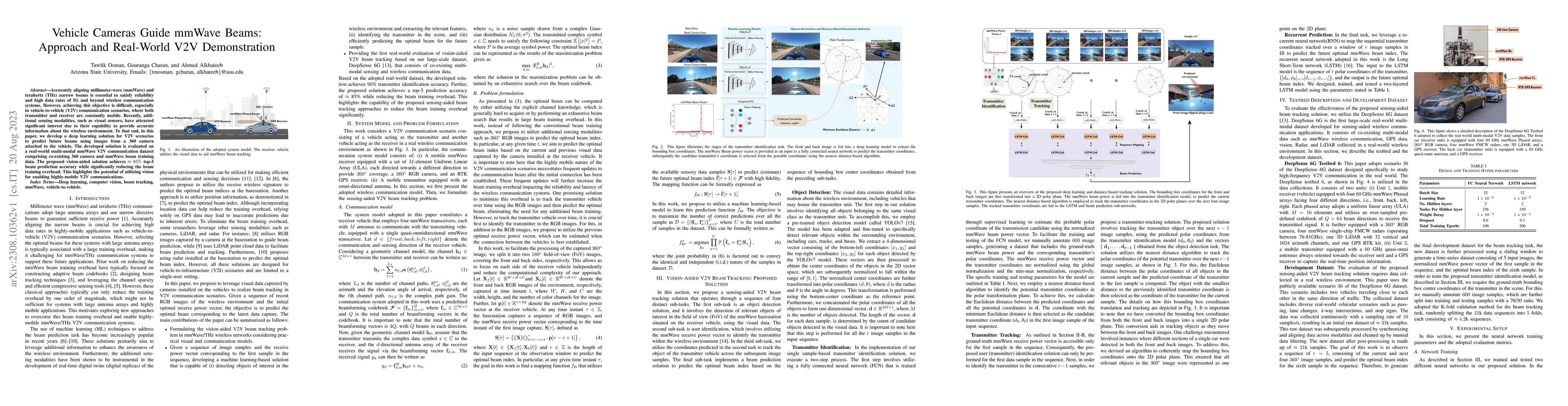 Thumbnail for Vehicle Cameras Guide mmWave Beams: Approach and Real-World V2V
  Demonstration