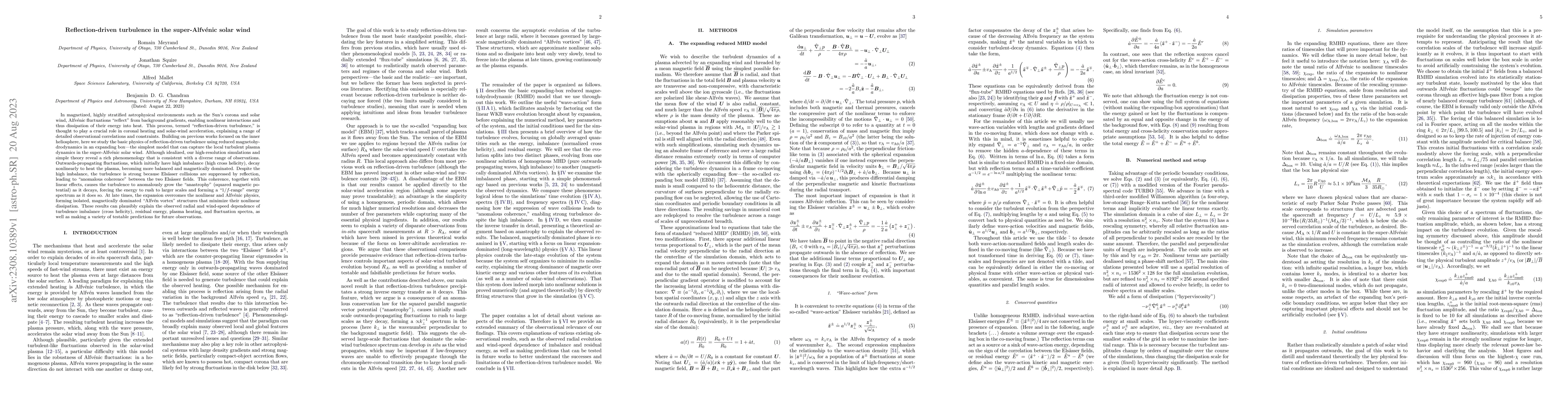 Thumbnail for Reflection-driven turbulence in the super-Alfv\'enic solar wind
