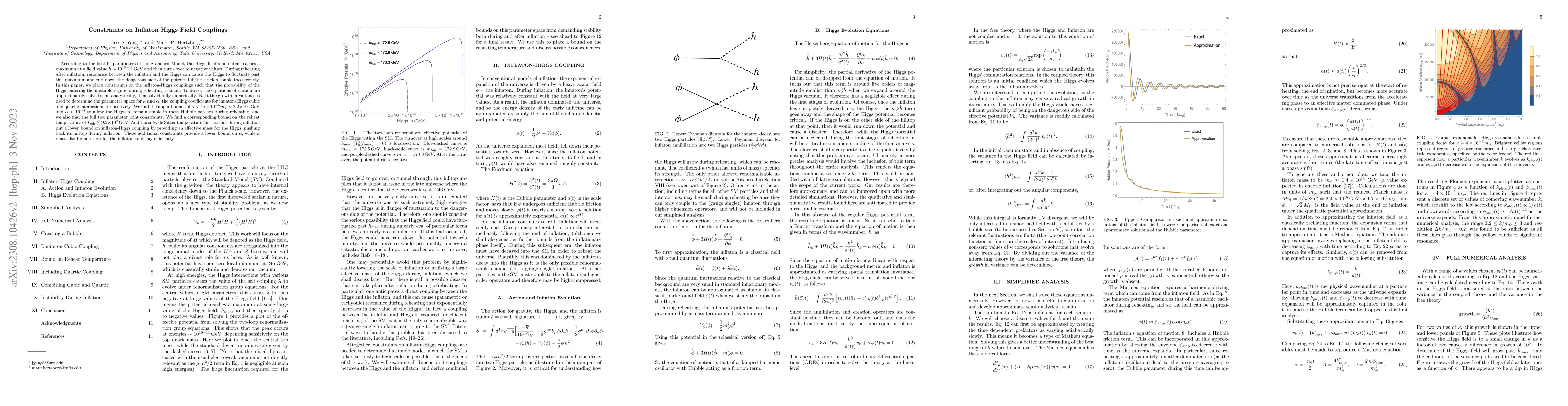 Thumbnail for Constraints on Inflaton Higgs Field Couplings