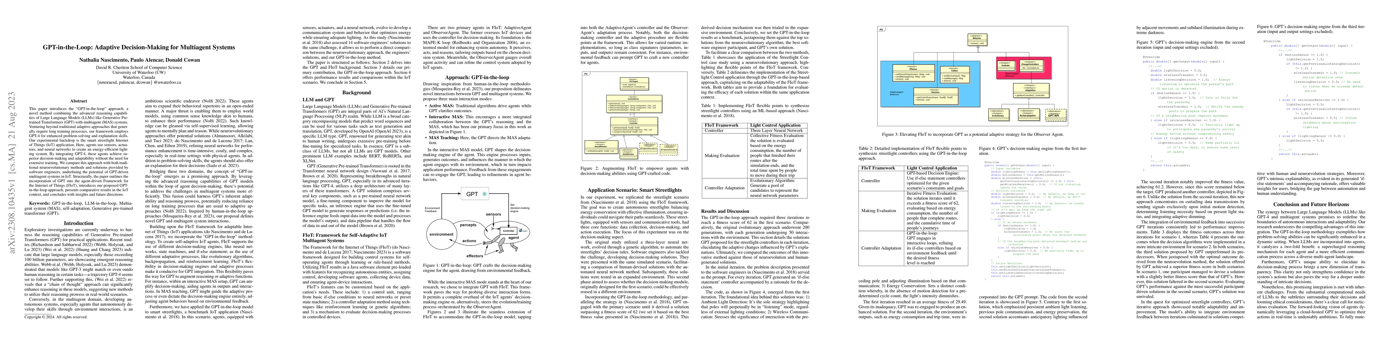 Thumbnail for GPT-in-the-Loop: Adaptive Decision-Making for Multiagent Systems