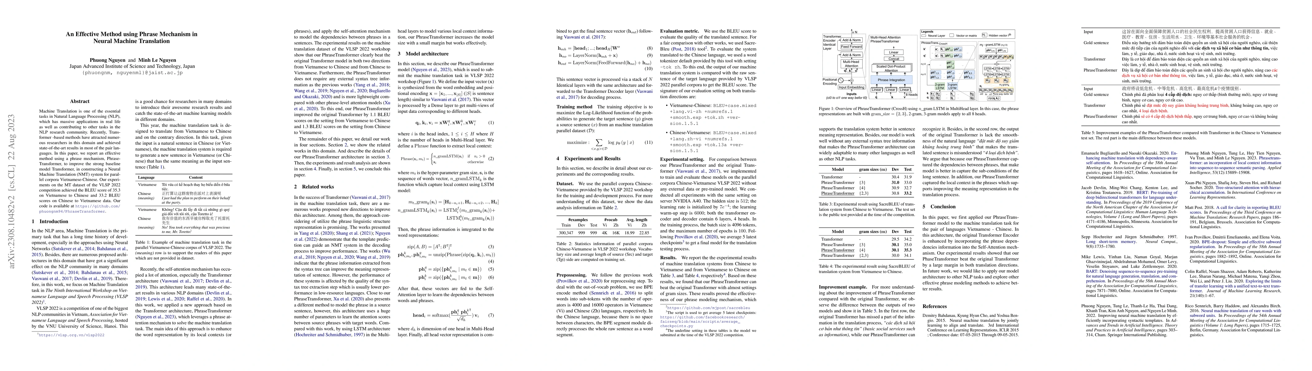 Thumbnail for An Effective Method using Phrase Mechanism in Neural Machine Translation