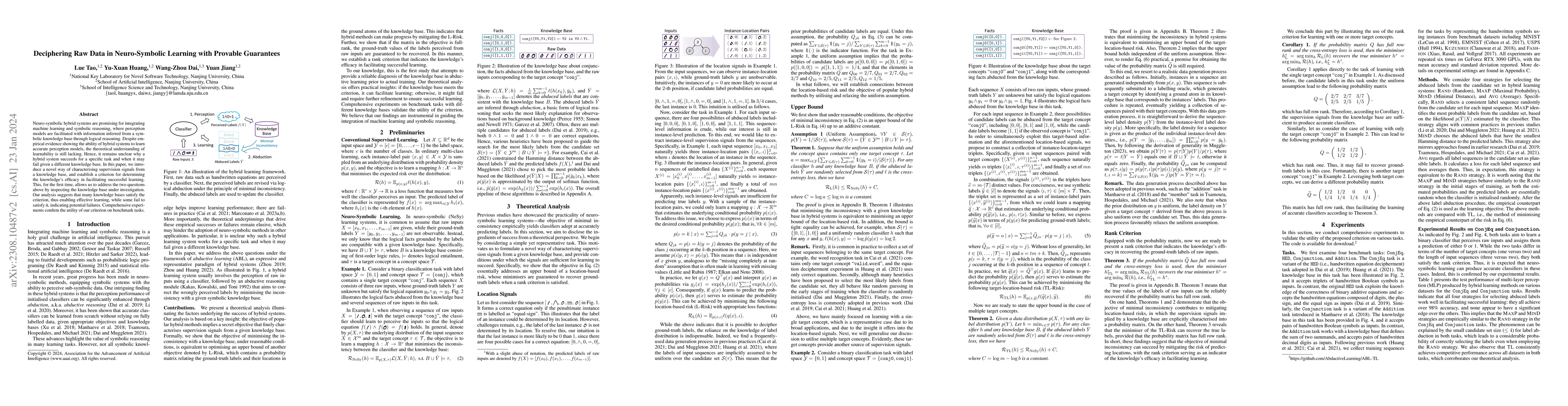 Thumbnail for Deciphering Raw Data in Neuro-Symbolic Learning with Provable Guarantees