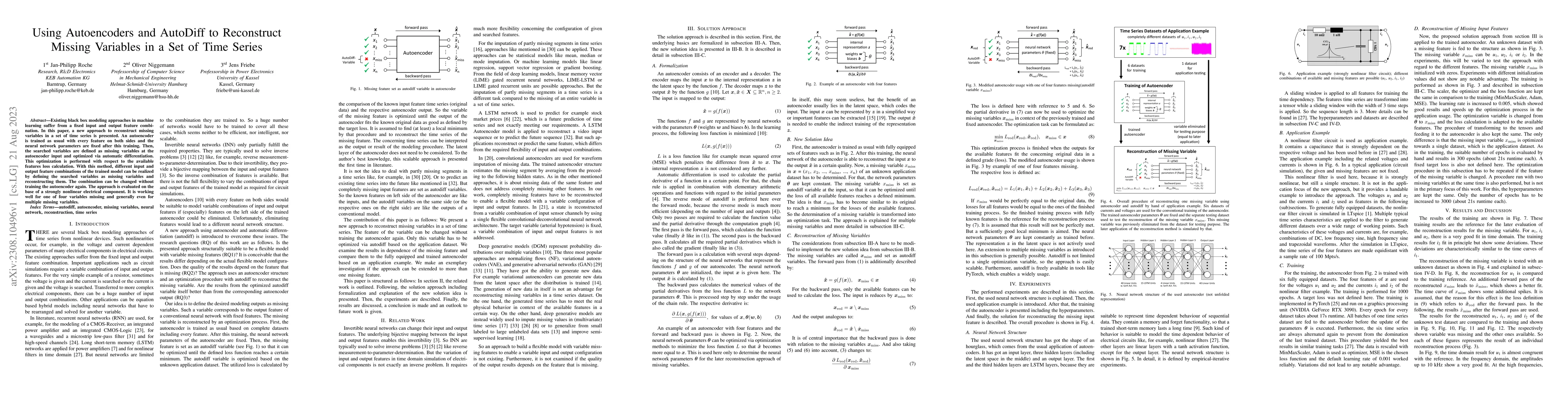 Thumbnail for Using Autoencoders and AutoDiff to Reconstruct Missing Variables in a
  Set of Time Series