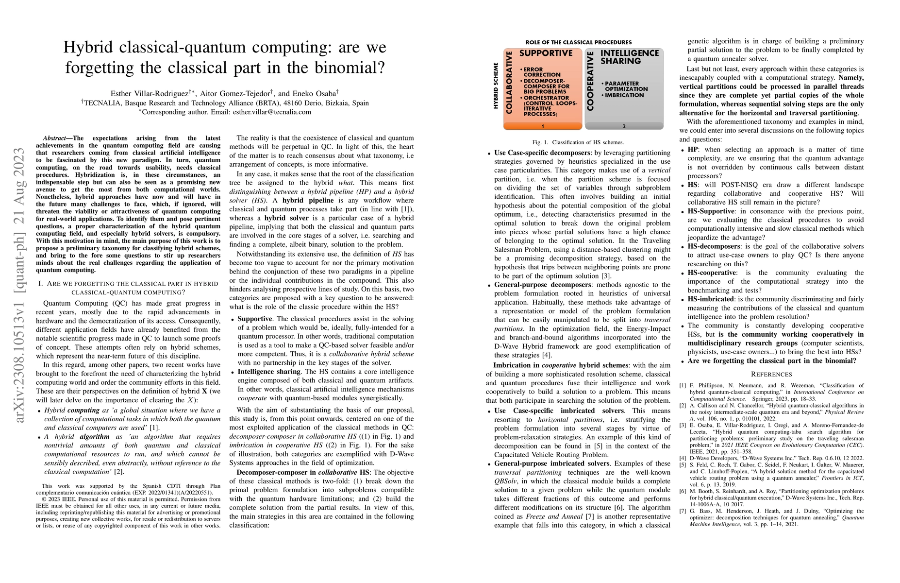 Thumbnail for Hybrid classical-quantum computing: are we forgetting the classical part
  in the binomial?