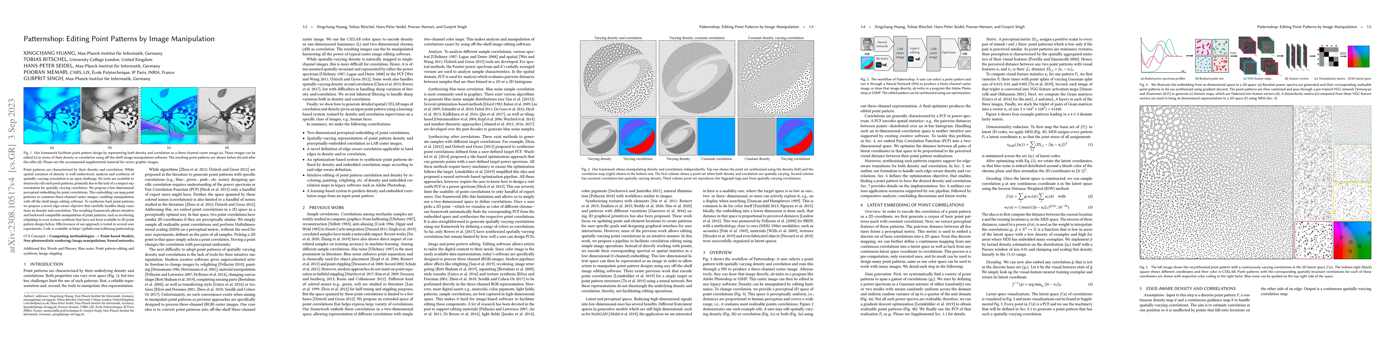 Thumbnail for Patternshop: Editing Point Patterns by Image Manipulation
