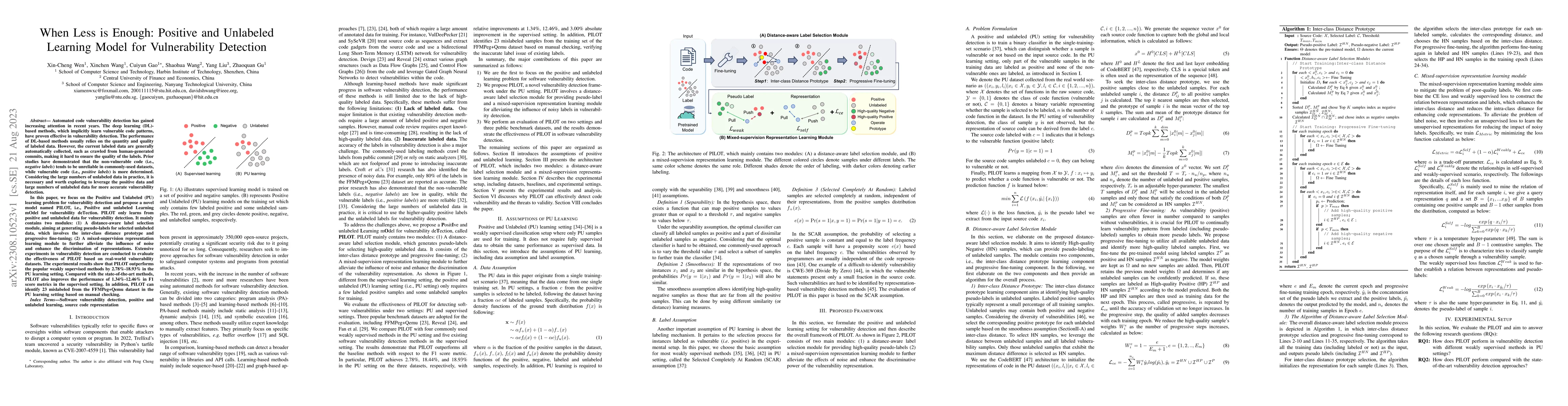 Thumbnail for When Less is Enough: Positive and Unlabeled Learning Model for
  Vulnerability Detection