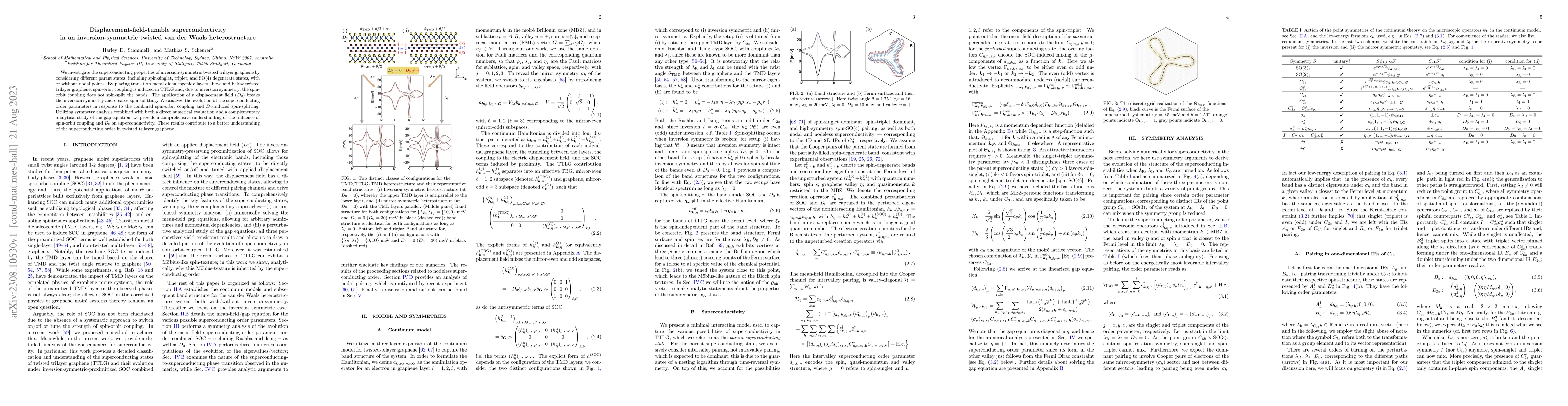 Thumbnail for Displacement-field-tunable superconductivity in an inversion-symmetric
  twisted van der Waals heterostructure