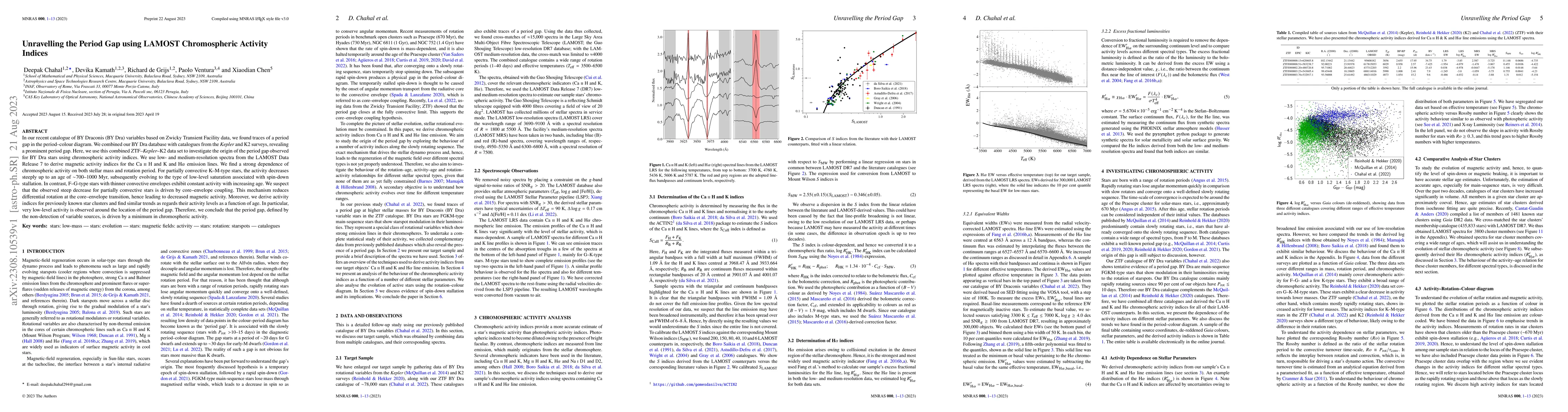 Thumbnail for Unravelling the Period Gap using LAMOST Chromospheric Activity Indices