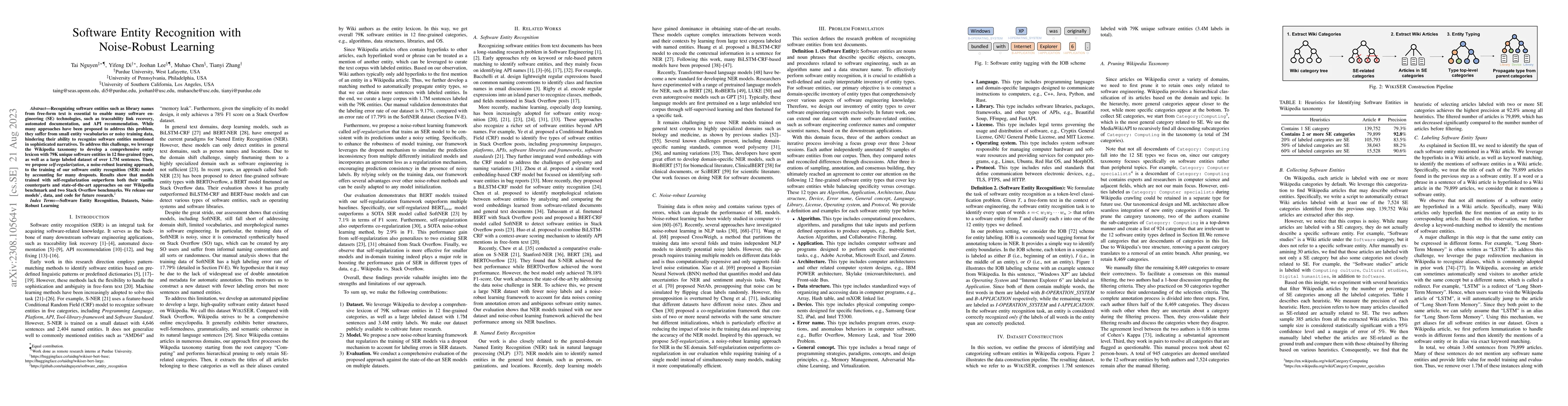 Thumbnail for Software Entity Recognition with Noise-Robust Learning