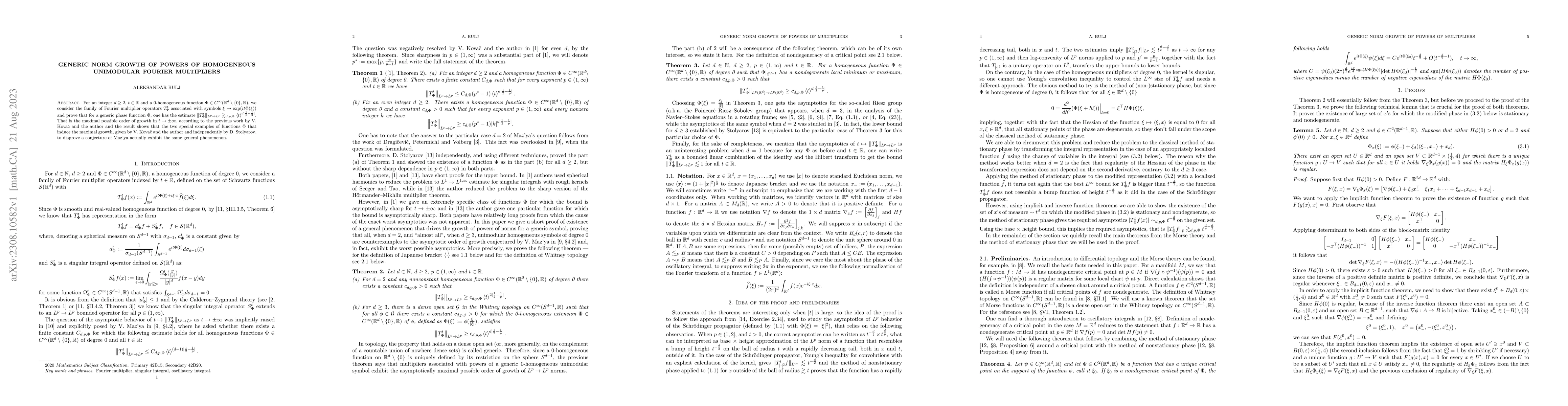 Thumbnail for Generic norm growth of powers of homogeneous unimodular Fourier
  multipliers