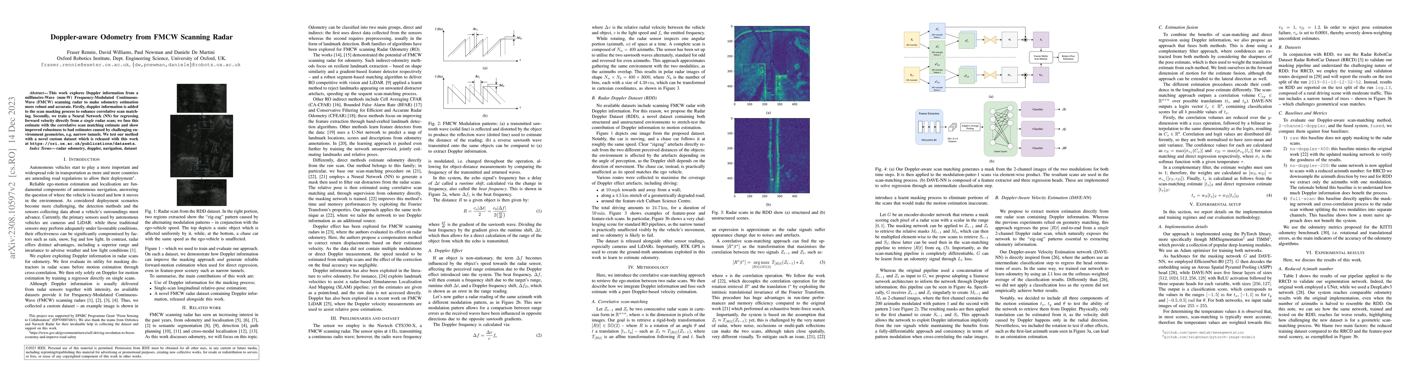 Thumbnail for Doppler-aware Odometry from FMCW Scanning Radar