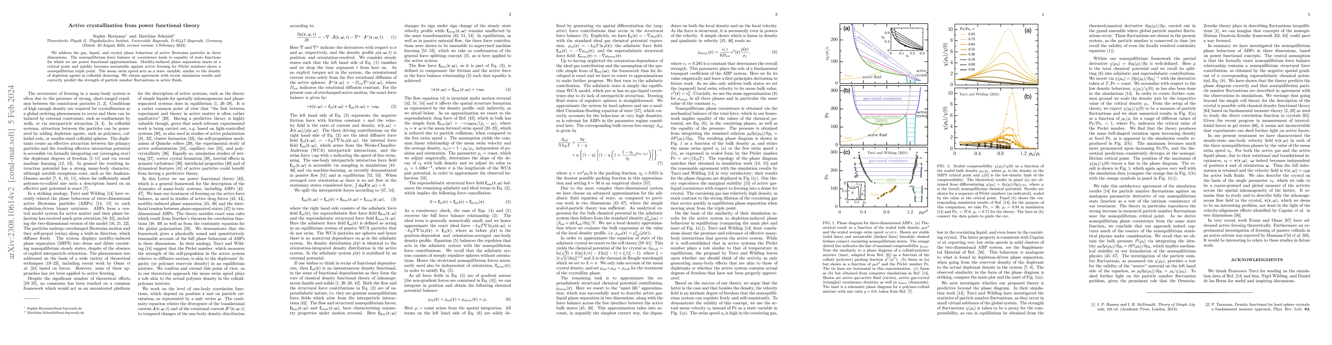 Thumbnail for Active crystallization from power functional theory