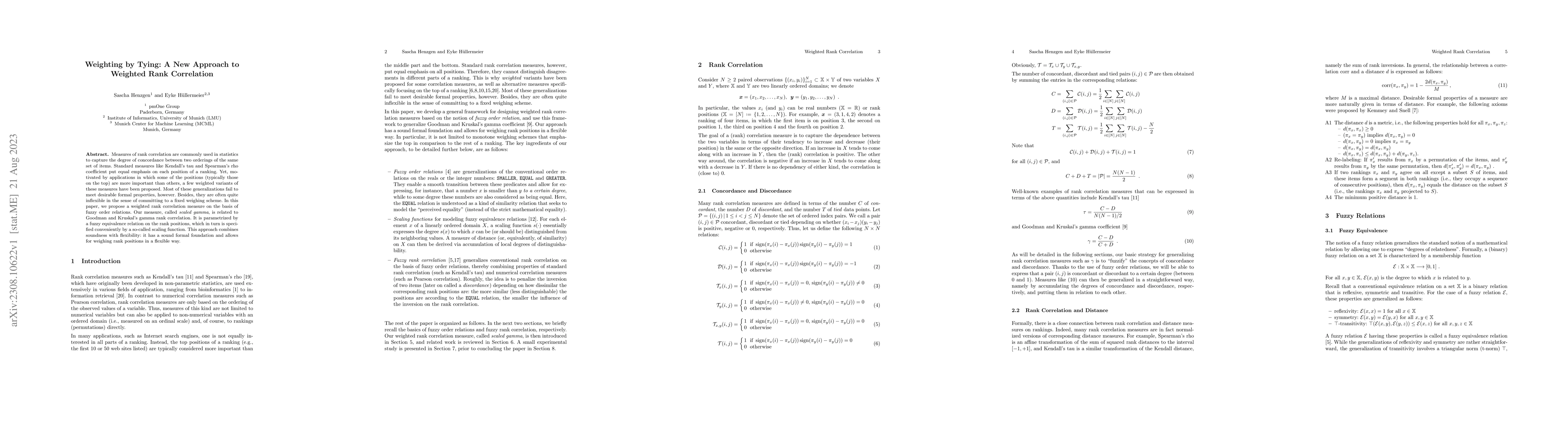 Thumbnail for Weighting by Tying: A New Approach to Weighted Rank Correlation