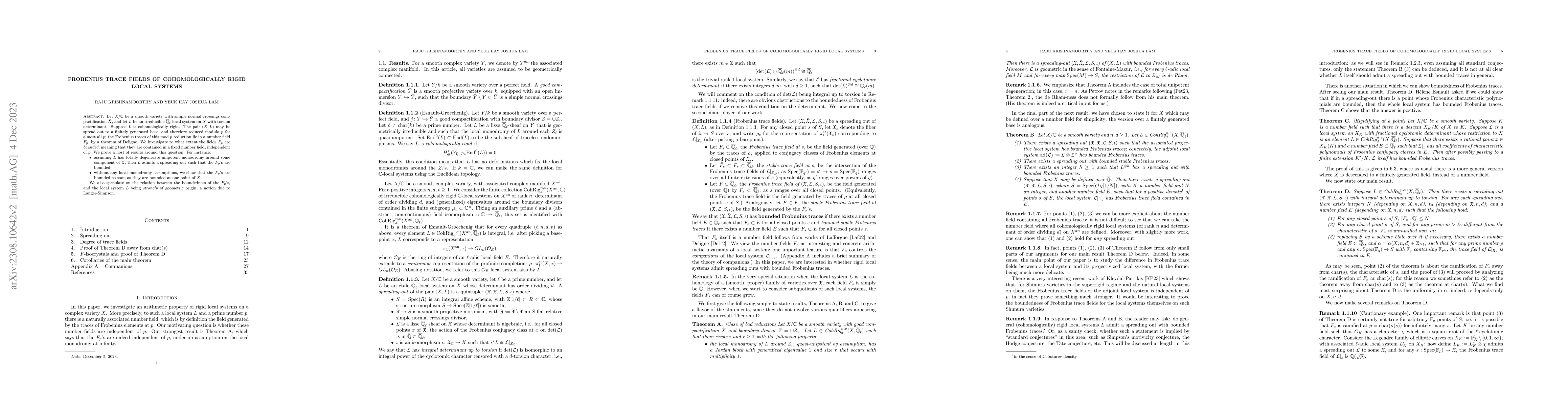 Thumbnail for Frobenius trace fields of cohomologically rigid local systems