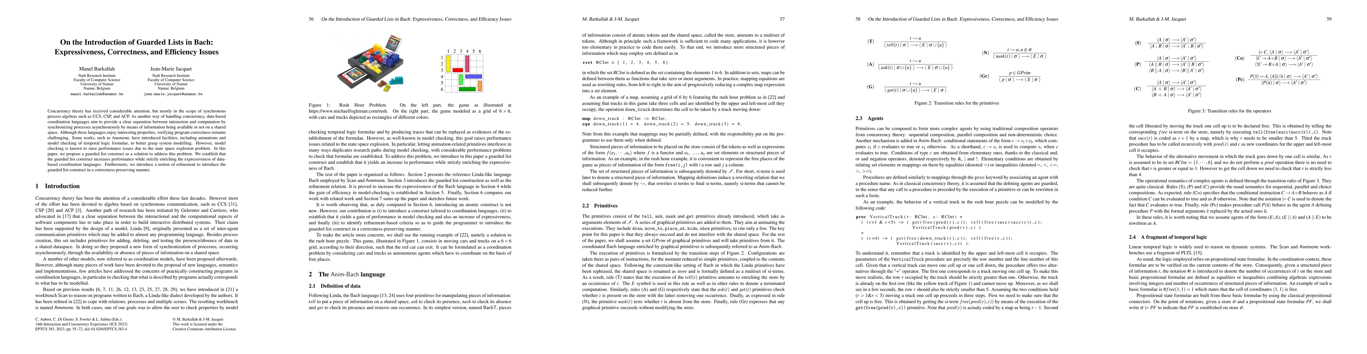 Thumbnail for On the Introduction of Guarded Lists in Bach: Expressiveness,
  Correctness, and Efficiency Issues
