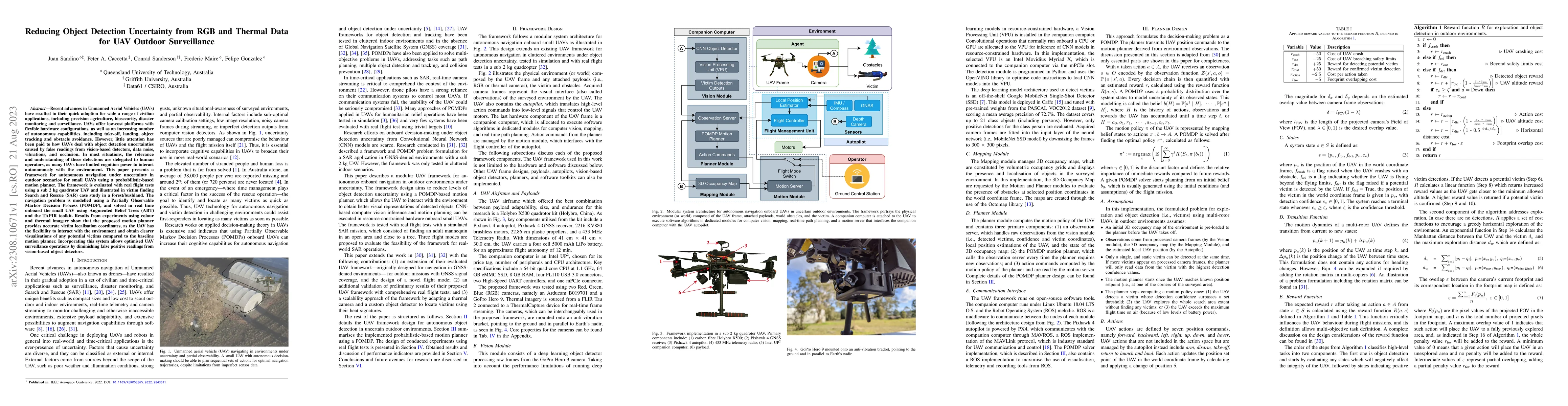 Thumbnail for Reducing Object Detection Uncertainty from RGB and Thermal Data for UAV
  Outdoor Surveillance