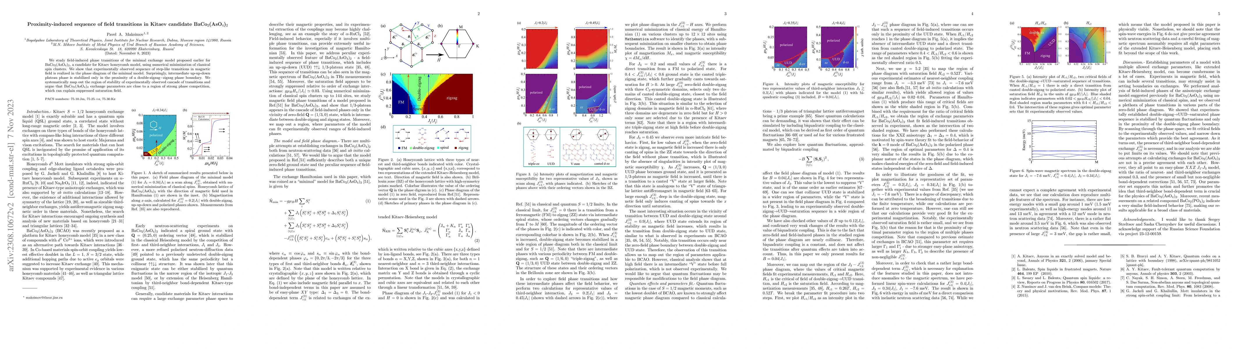 Thumbnail for Proximity-induced sequence of field transitions in Kitaev candidate
  BaCo$_2$(AsO$_4$)$_2$