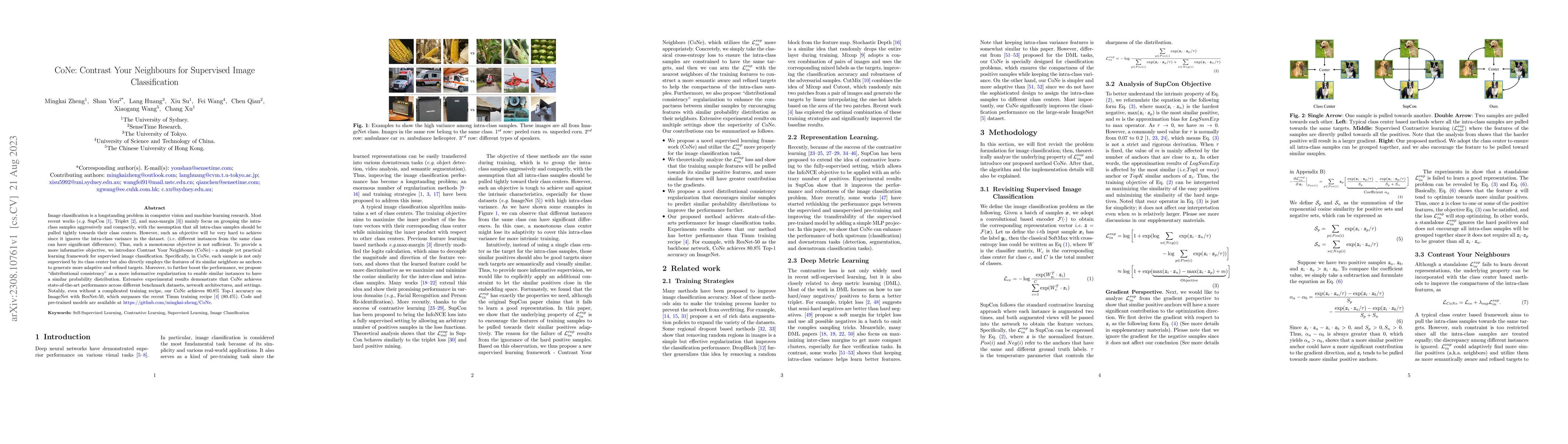 Thumbnail for CoNe: Contrast Your Neighbours for Supervised Image Classification