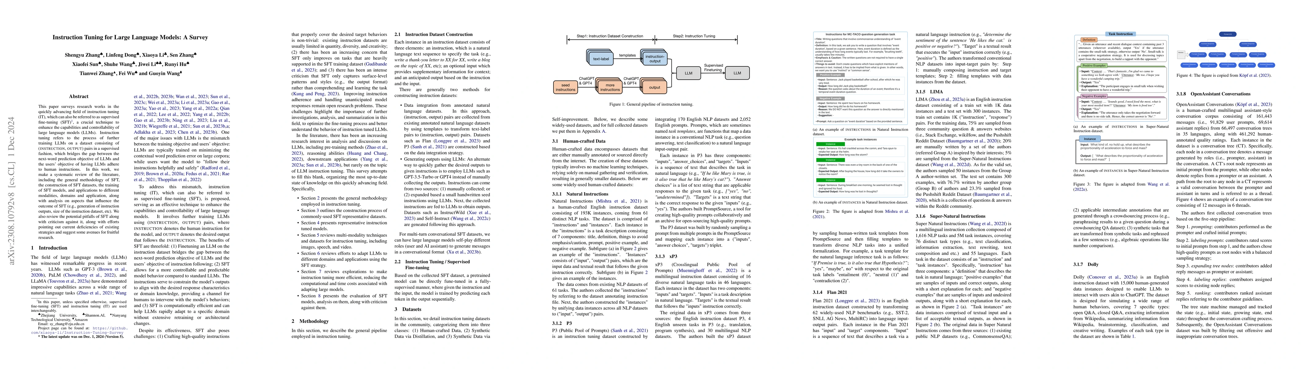 Thumbnail for Instruction Tuning for Large Language Models: A Survey