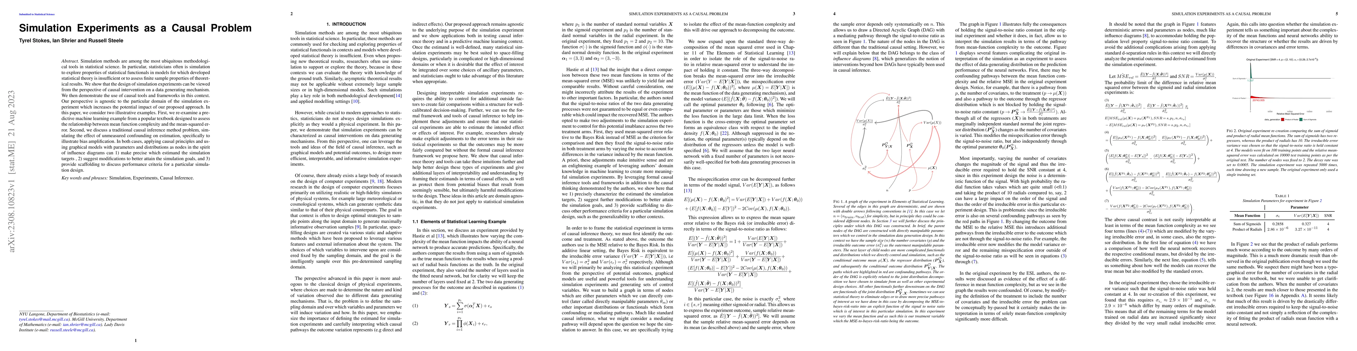 Thumbnail for Simulation Experiments as a Causal Problem