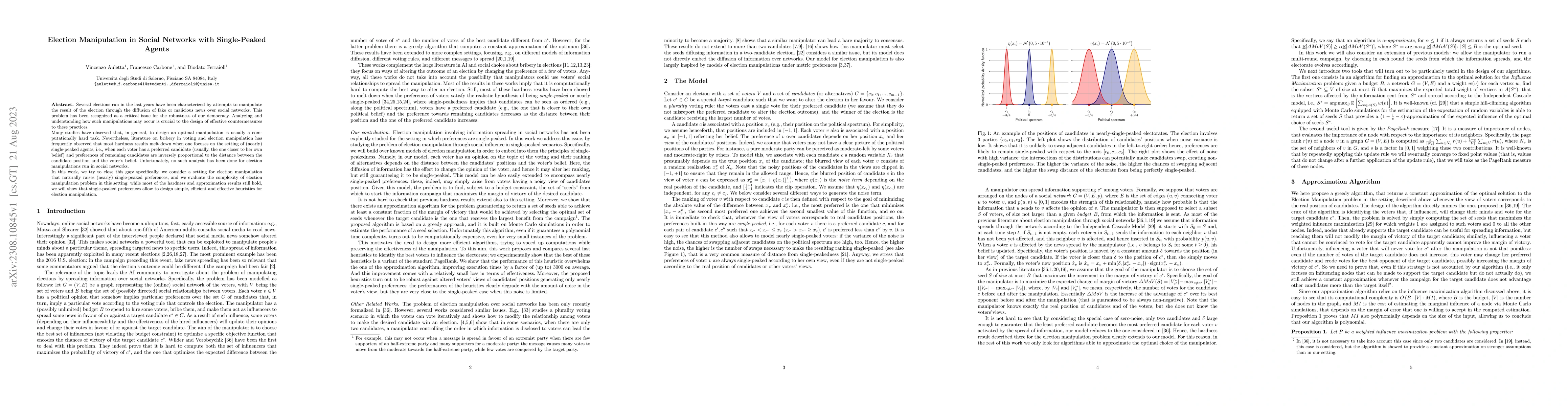 Thumbnail for Election Manipulation in Social Networks with Single-Peaked Agents
