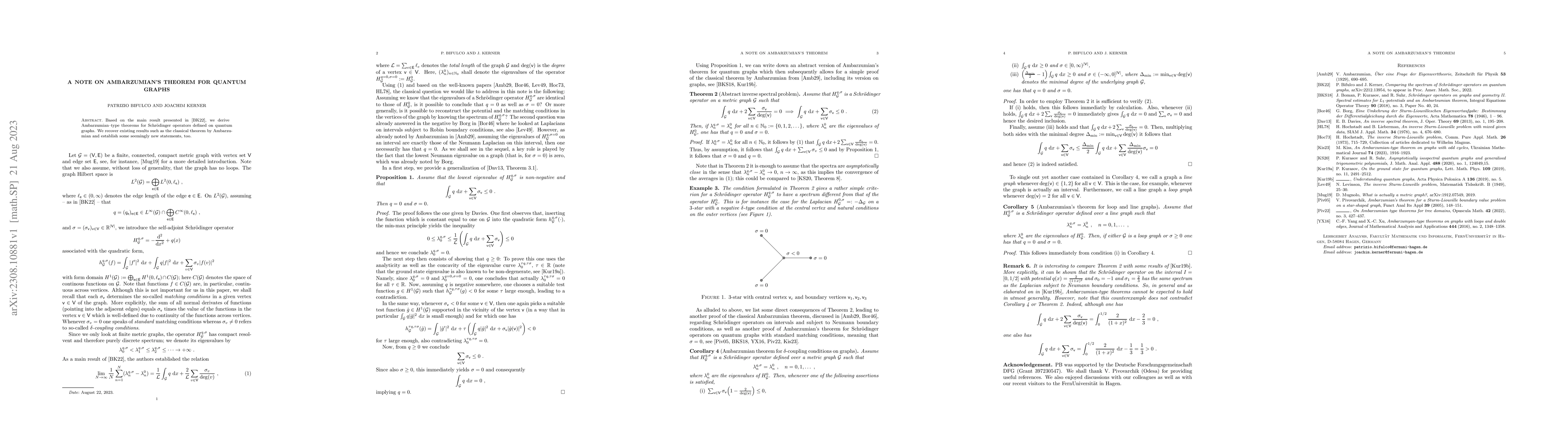 Thumbnail for A note on Ambarzumian's theorem for quantum graphs