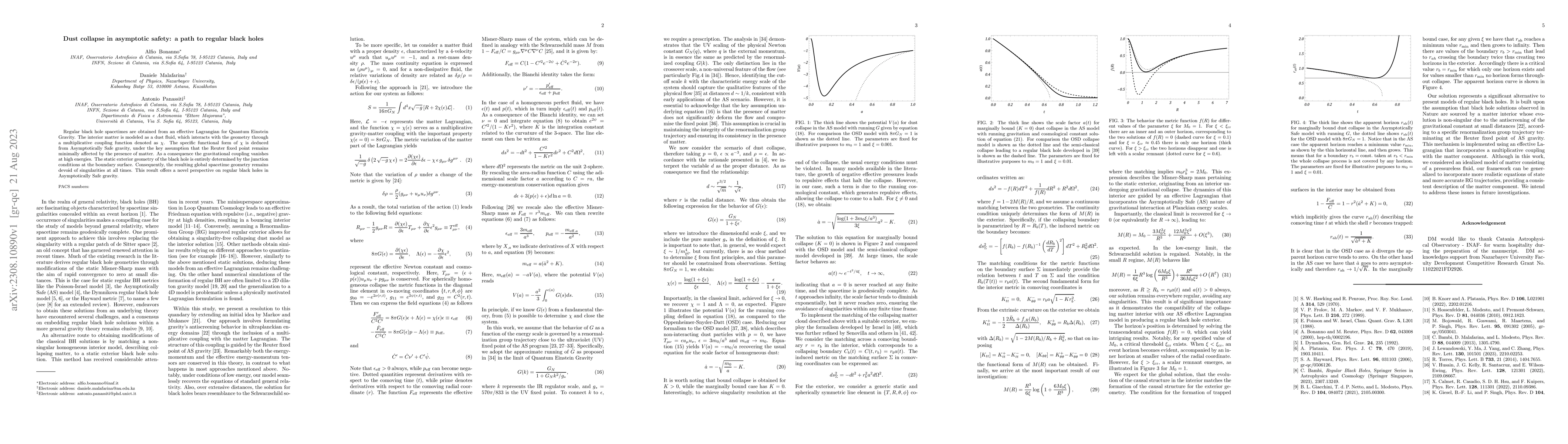Thumbnail for Dust collapse in asymptotic safety: a path to regular black holes