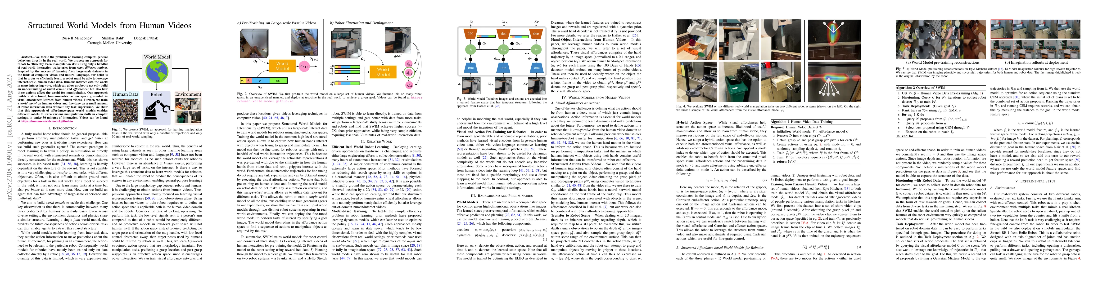 Thumbnail for Structured World Models from Human Videos
