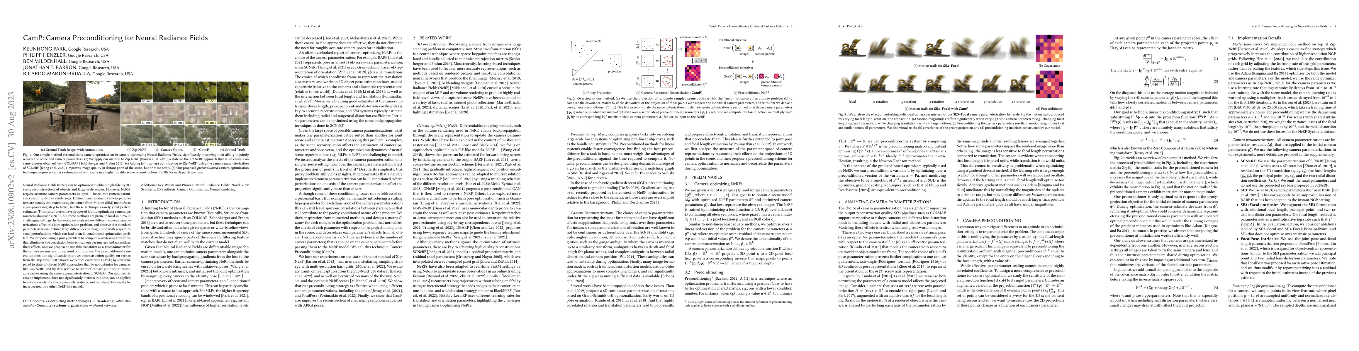 Thumbnail for CamP: Camera Preconditioning for Neural Radiance Fields