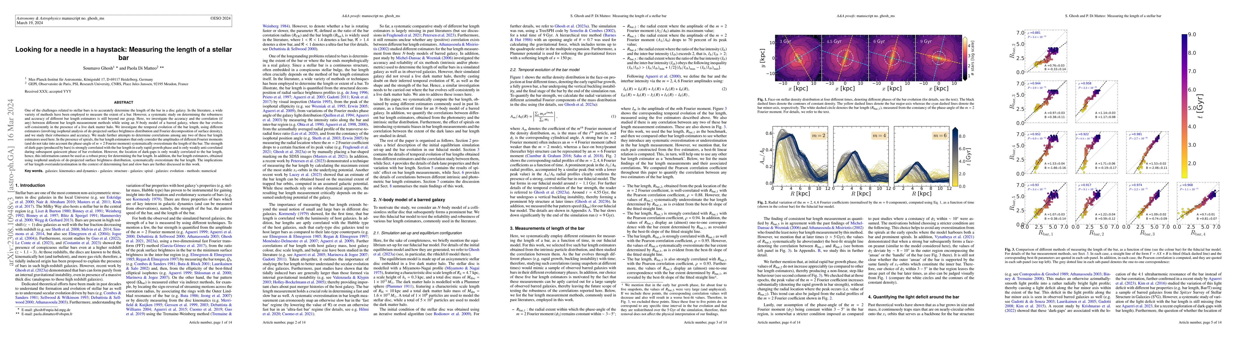 Thumbnail for Looking for a needle in a haystack: Measuring the length of a stellar
  bar