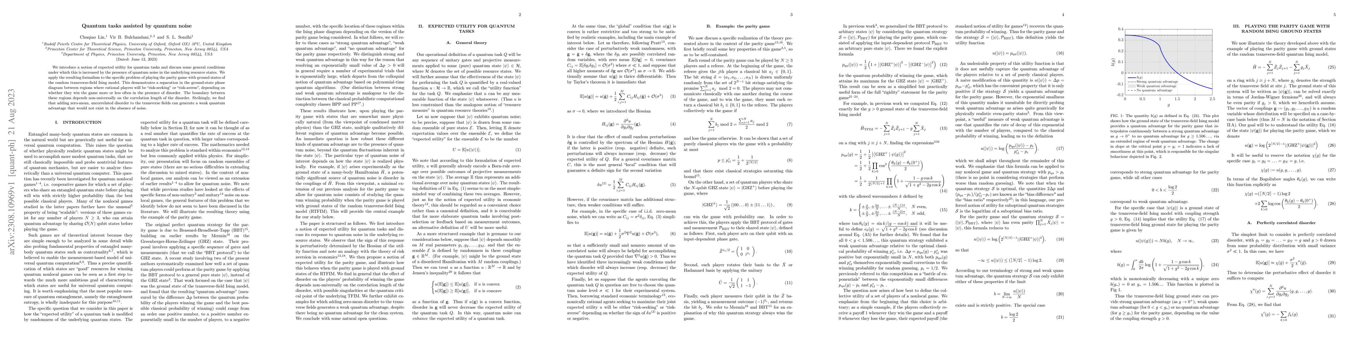 Thumbnail for Quantum tasks assisted by quantum noise