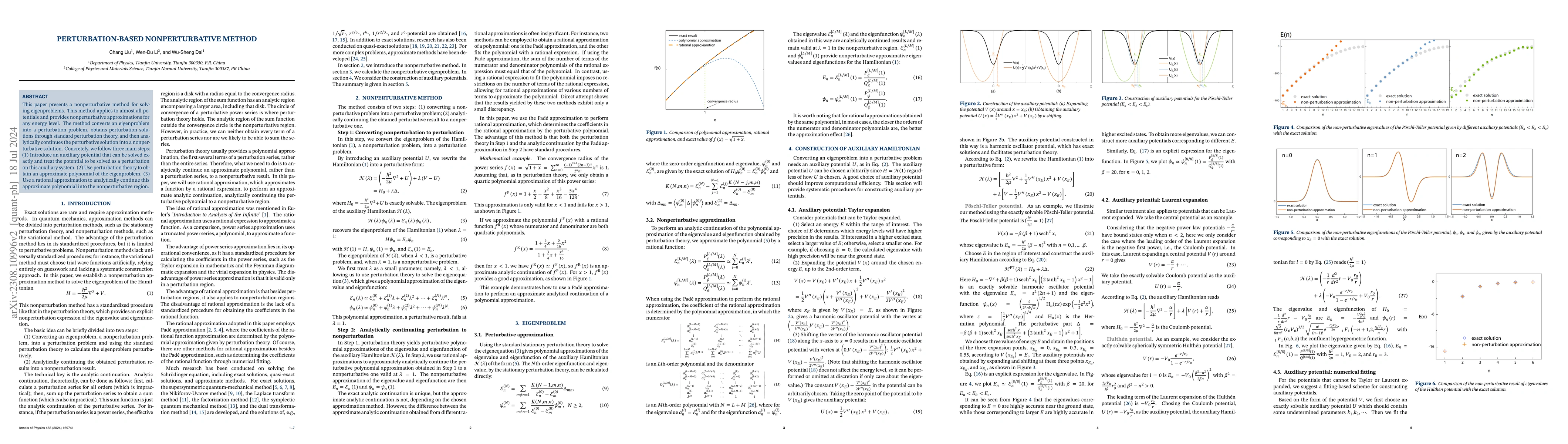 Thumbnail for Perturbation-based Non-perturbative Method