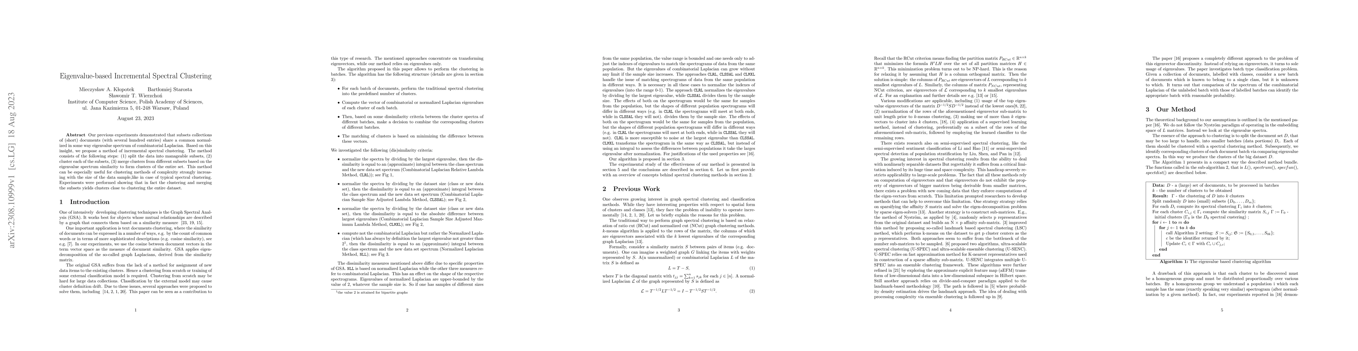 Thumbnail for Eigenvalue-based Incremental Spectral Clustering