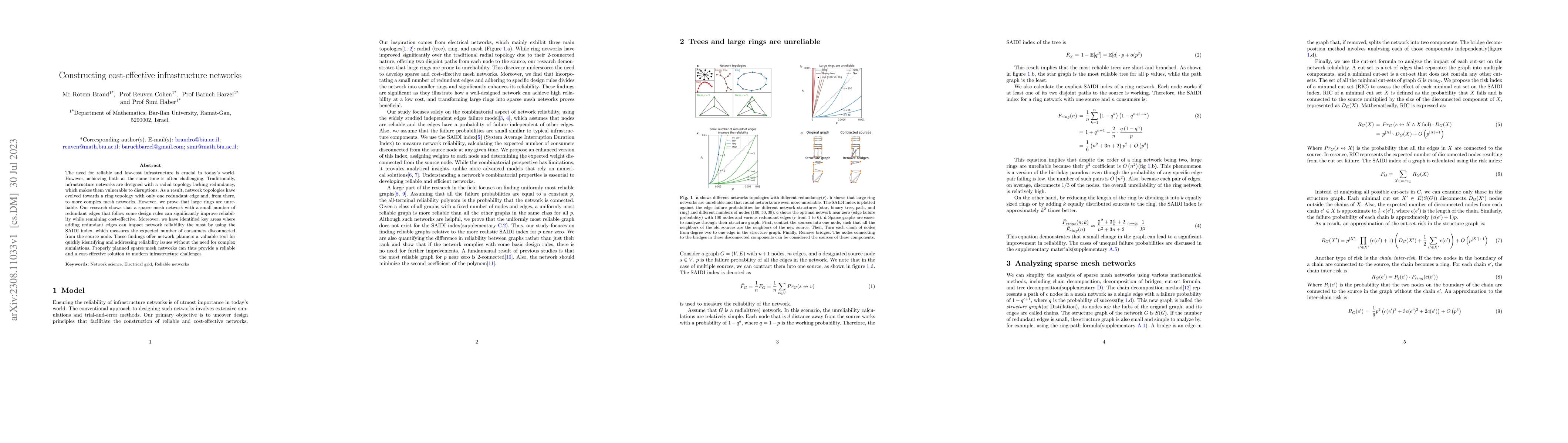 Thumbnail for Constructing cost-effective infrastructure networks
