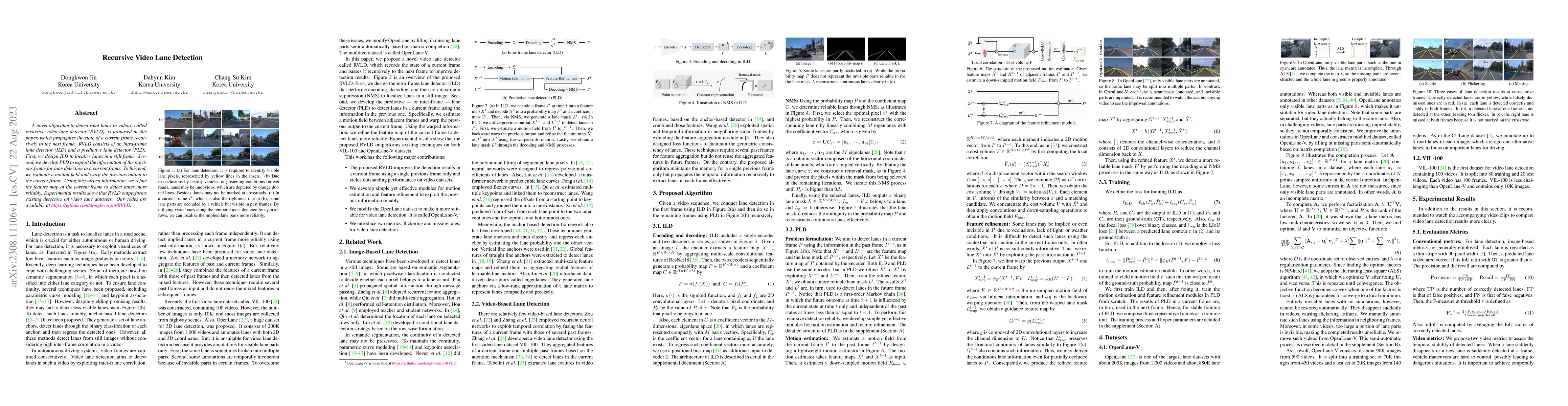 Thumbnail for Recursive Video Lane Detection