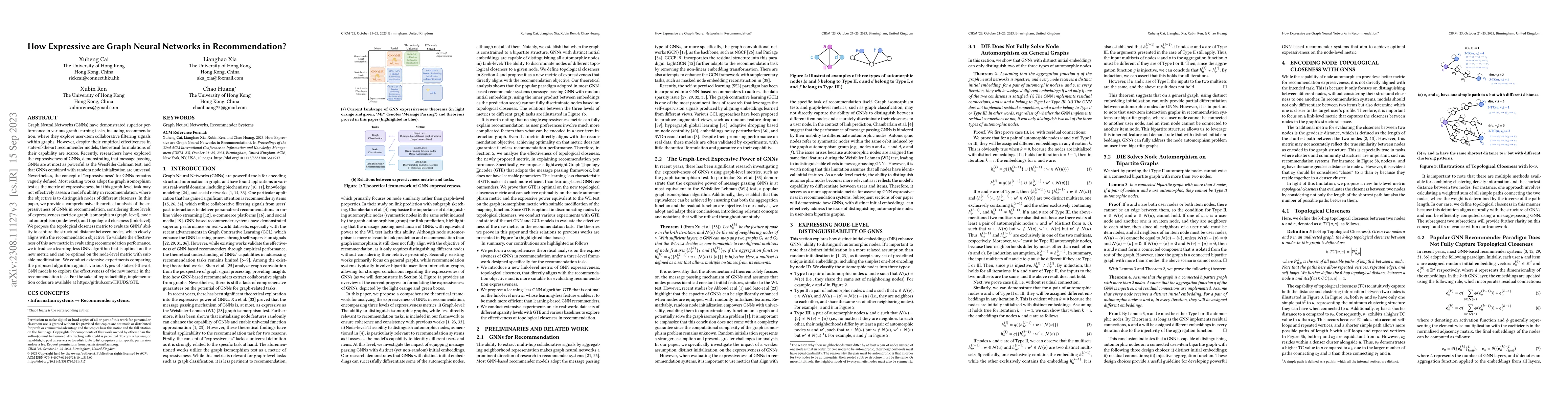 Thumbnail for How Expressive are Graph Neural Networks in Recommendation?