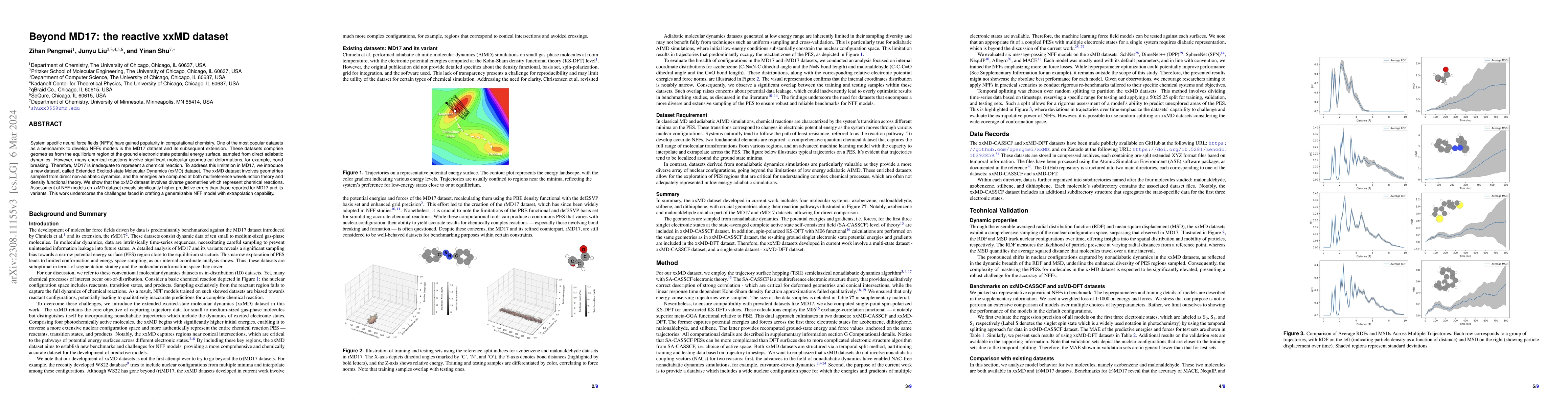 Thumbnail for Beyond MD17: the reactive xxMD dataset