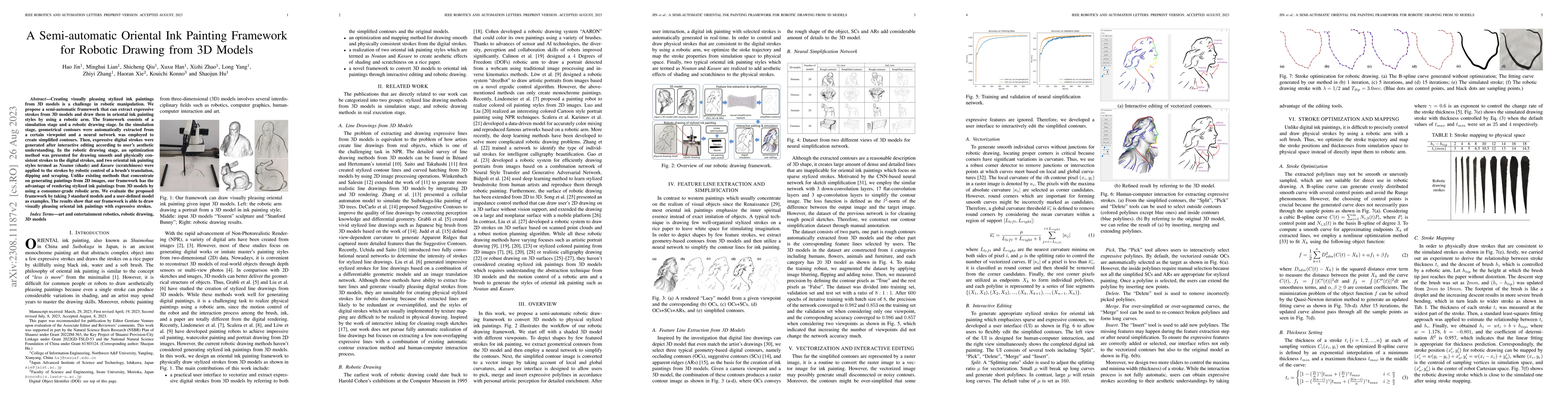 Thumbnail for A Semi-automatic Oriental Ink Painting Framework for Robotic Drawing
  from 3D Models