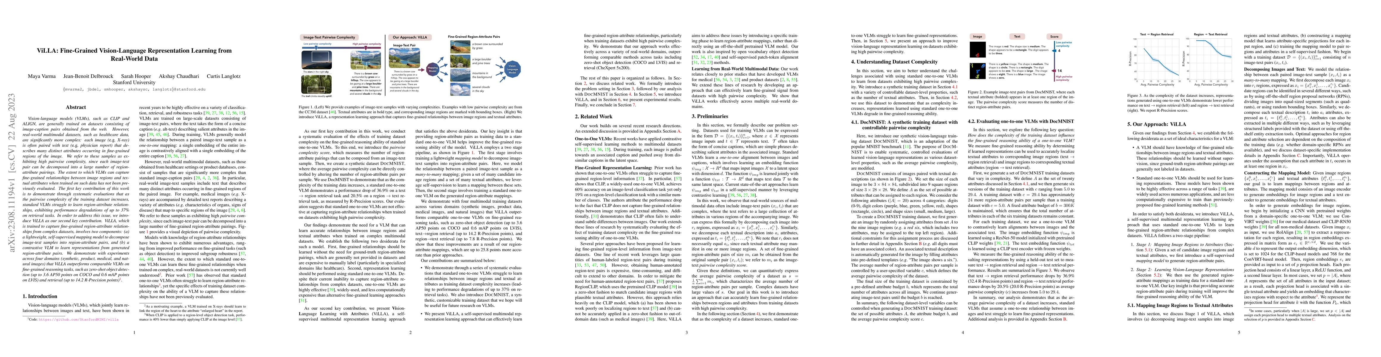 Thumbnail for ViLLA: Fine-Grained Vision-Language Representation Learning from
  Real-World Data
