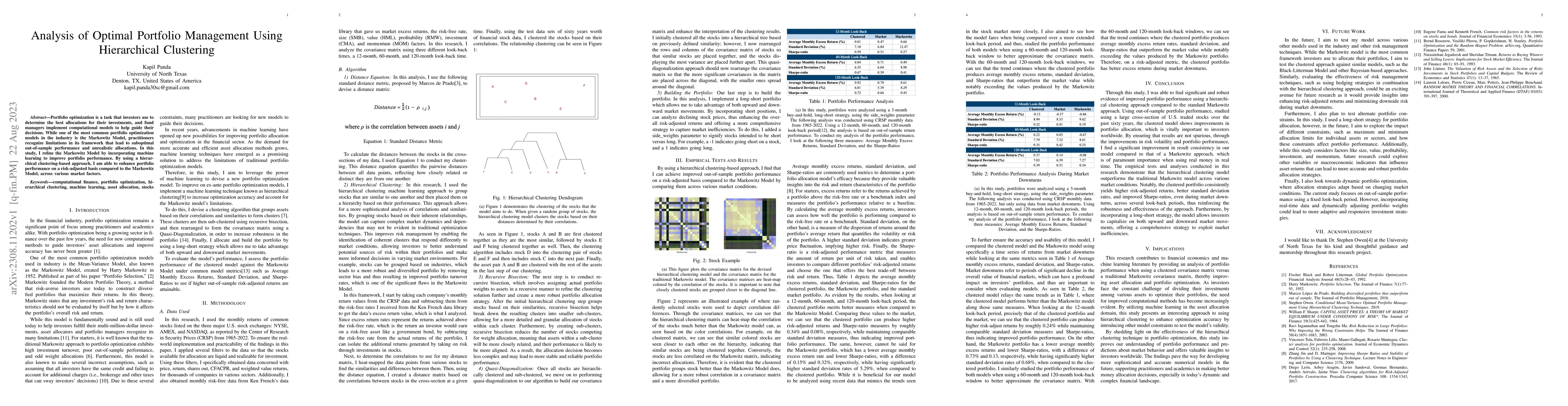 Thumbnail for Analysis of Optimal Portfolio Management Using Hierarchical Clustering