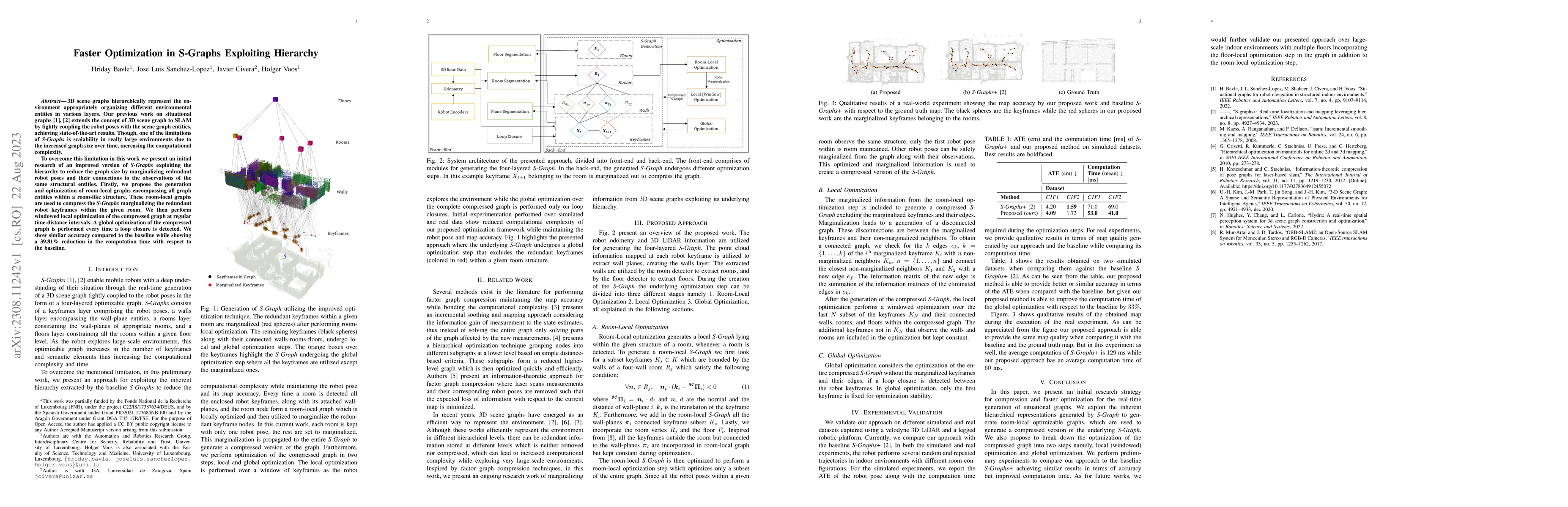 Thumbnail for Faster Optimization in S-Graphs Exploiting Hierarchy